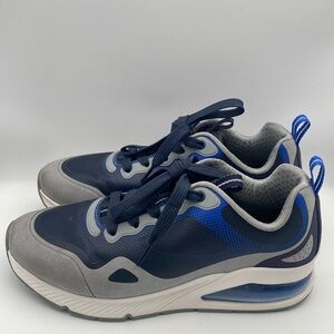 SKECHERS Los Angeles AIR COOLED MEMORY FOAM Women’s Blue Gray Sneakers Size 9